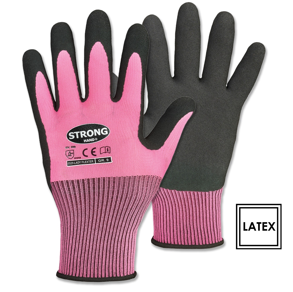pics/Feldtmann 2021/Handschutz/stronghand-0529-lady-flexter-damen-arbeitshandschuhe-latex-polyester-en388-13g-04.jpg